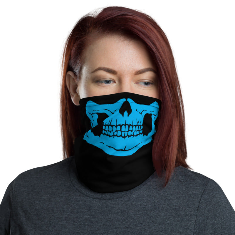 Blue Skull Neck Gaiter
