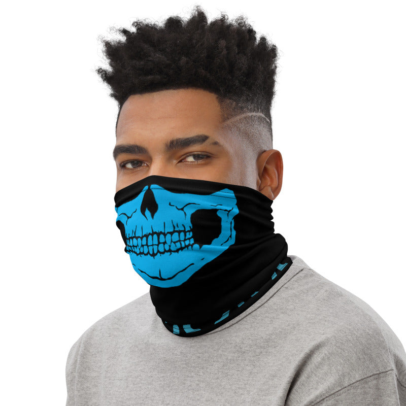 Blue Skull Neck Gaiter