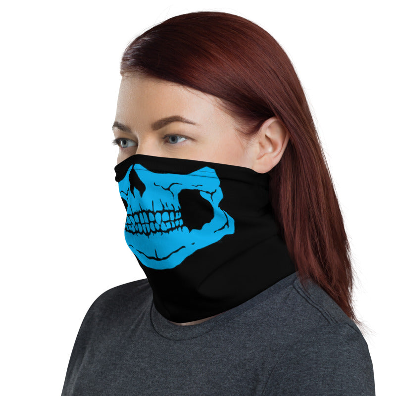 Blue Skull Neck Gaiter