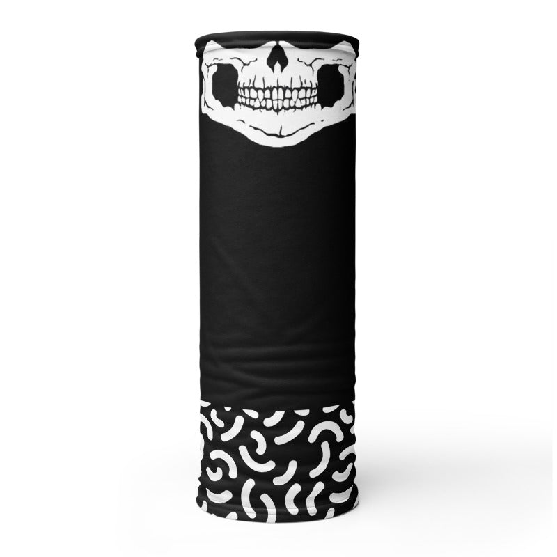 White Skull Neck Gaiter
