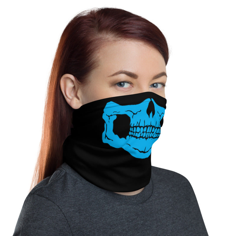 Blue Skull Neck Gaiter