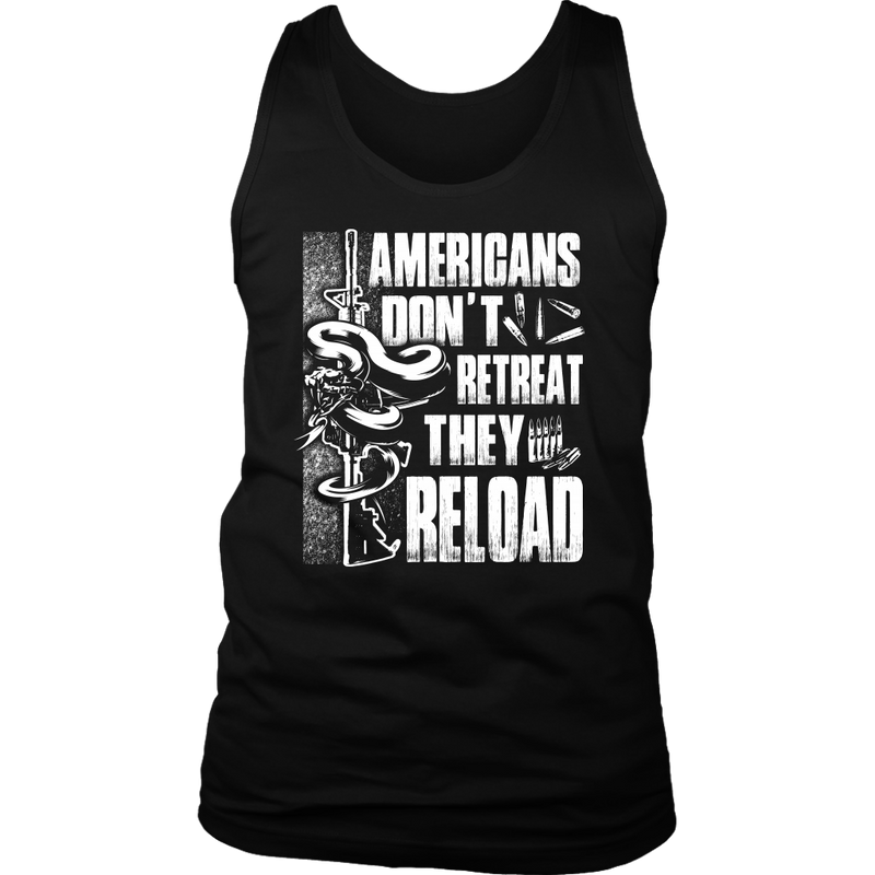 Americans Don't Retreat District Mens Tank
