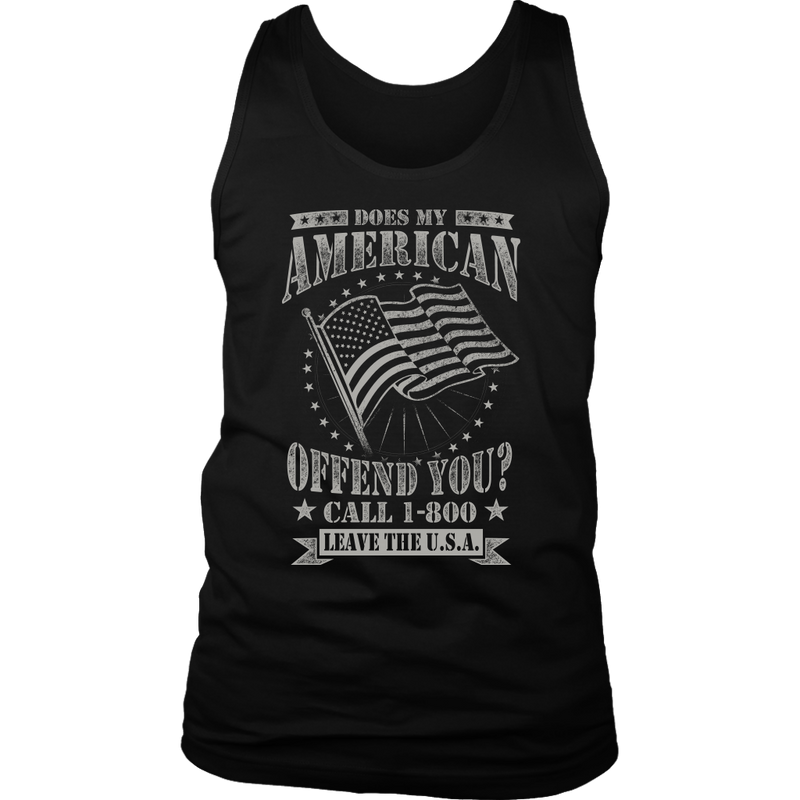 American Flag District Mens Tank