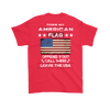 American Flag Shirt (Back) - Red