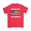 Badass Veteran Shirt - Red