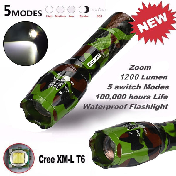 1200 lumens Flashlight Rechargeable