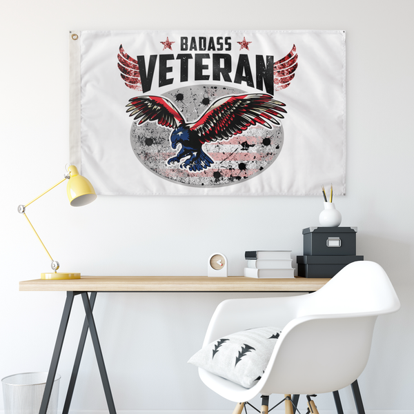 BadAss Veteran Eagle Flag