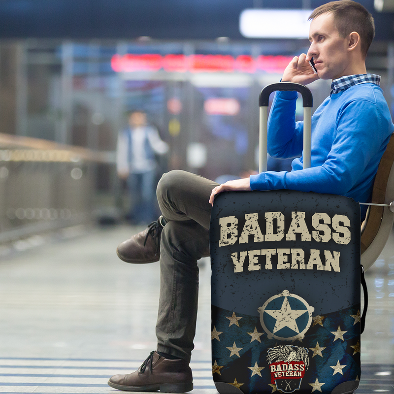 Badass Blue Luggage Cover