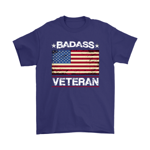 Badass Veteran Shirt - Purple