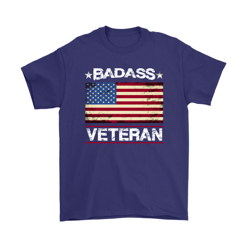 Badass Veteran Shirt - Purple