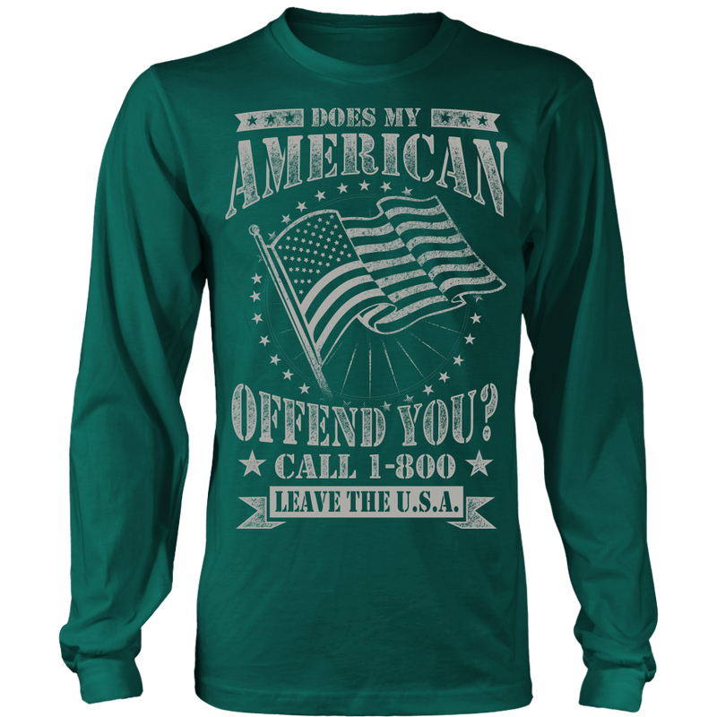 American Flag Long Sleeve Shirt