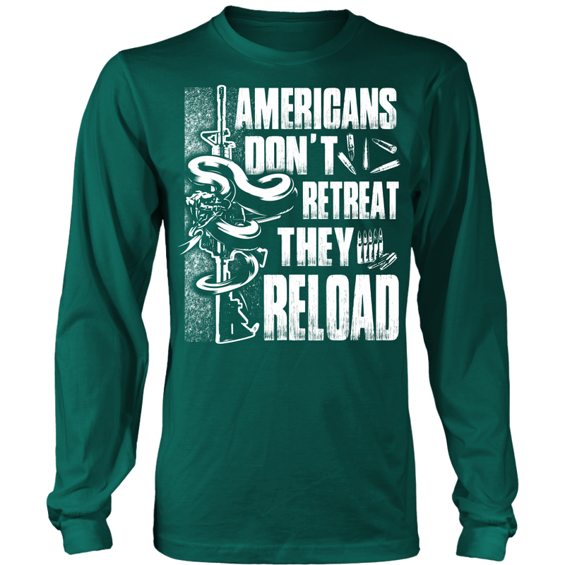 Americans Don't Retreat Long Sleeve Shirt